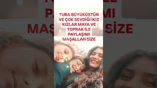 Tuba Büyüküstün Ve Çok Sevdi̇ği̇ İki̇z Kizlari Maya İle Toprak Maşallah Si̇ze Ne Güzel Bi̇r Hatira..