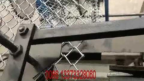 fully auotmatic 25x25mm hole size double wire chain link fence netting machine