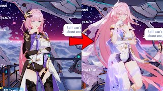 Elysia voice lines upgrade, from [Miss Pink Elf] to [Herrscher of Human] - Honkai Impact 3rd