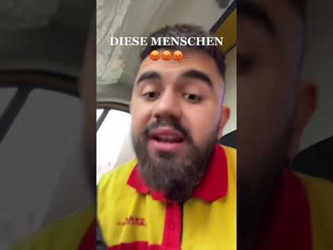 DHL Fahrer rastet aus