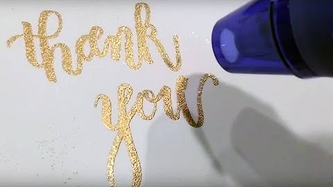 Modern Calligraphy | how to create embossed brush calligraphy