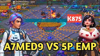 A7MED9 Bullied on Base? Very Hard WoW in K875! A7MED9 at a huge disadvantage! LordsMobile