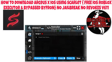 (NEW) How To Download Arceus X IOS USING SCARLET {FREE IOS ROBLOX EXECUTOR} NO JAILBREAK V611
