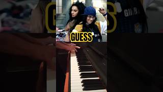 GUESS Who?? Street Cover #shorts #piano #billieeilish #guess #music