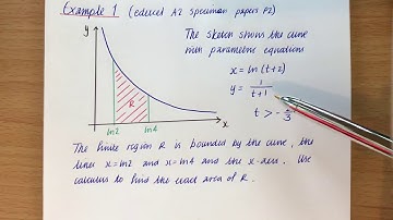 Integrating Parametric Equations - Example 1
