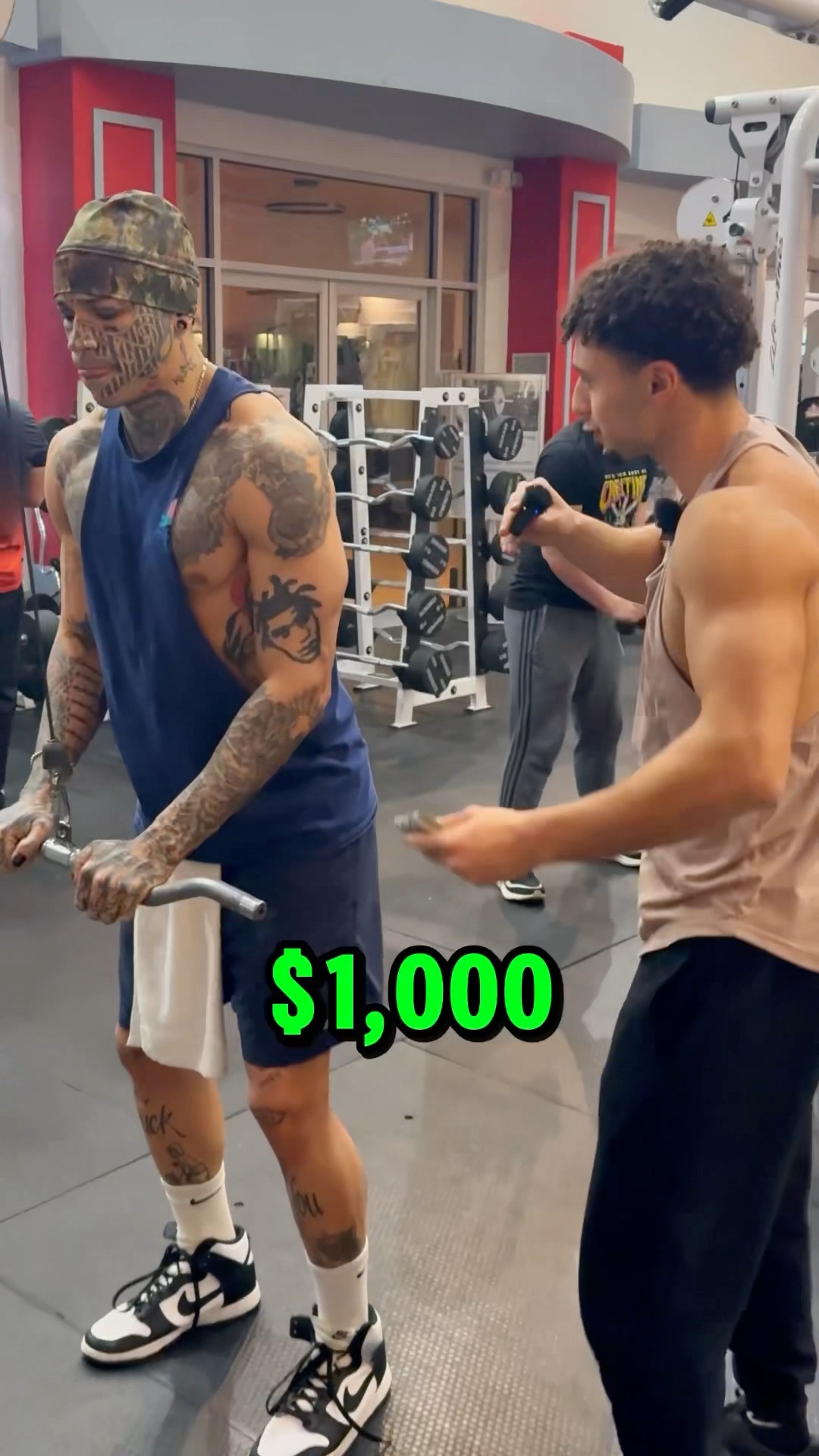 Can this tattoo boy beat me for $1,000??⁉️
