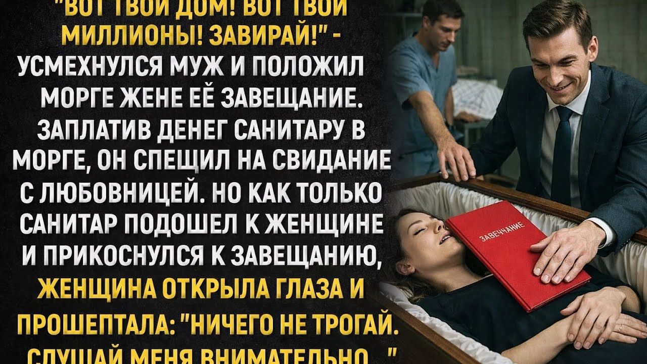 Вот твой дом! Вот твои миллионы! Забирай!» — усмехнулся муж, оставив завещание жене в морге…