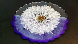 Gorgeous 3D Flower EpoxyResin_Resin art Tutorial_Resin bloom