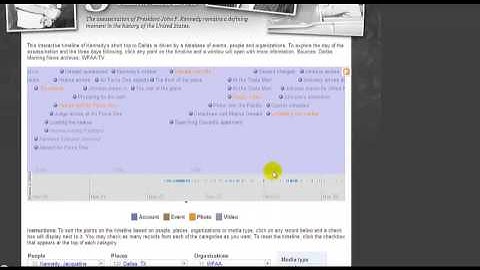 Similie Timeline for JFK
