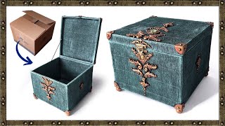 VINTAGE BOX Idea | DIY cardboard box