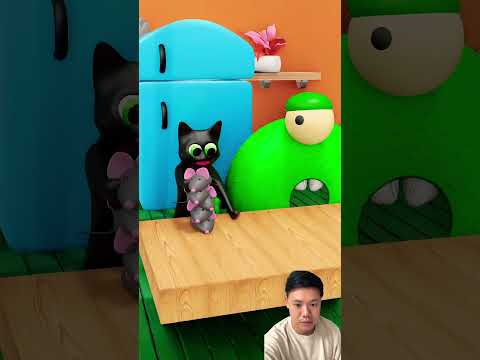 Kucing makan tikus⁉️