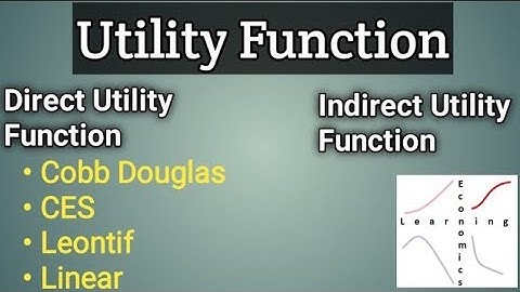 11. Utility Functions and Indifference Curves in Microeconomics