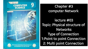 Physical structure of Networks|Point to Point |Multipoint connection| 9th Class| Chapter 3