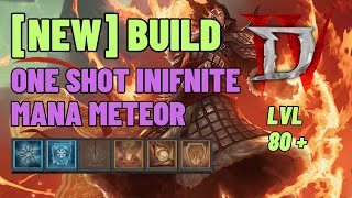 DIABLO 4 : [NEW] Sorcerer Build - ONE SHOT INIFNITE MANA METEOR - [Skills, Gear, Paragon]