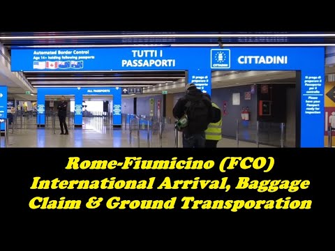 Vídeo: Atm a l'aeroport de fco?