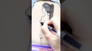 Pencil sketch-03 || How to draw Cute Girl - step by step || Drawing Tutorial  art asmr amazing