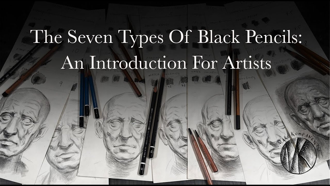 Семь видов чёрных карандашей: обзор для художников