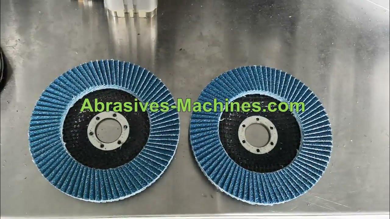 Semiautomatic Flap Disc Making Machine YouTube