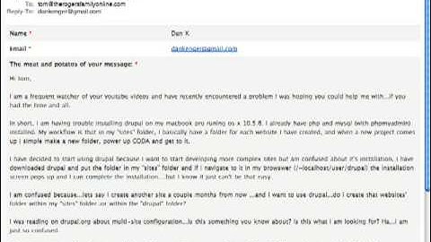 Viewer Question - Multiple Websites using Drupal