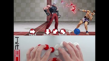 Instant QCB from Forward #HitBox #HowToHitBox #KOF #KOFXV #Leverless #SOCD