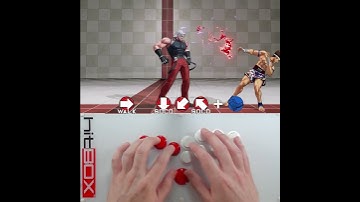 Instant QCB from Forward #HitBox #HowToHitBox #KOF #KOFXV #Leverless #SOCD