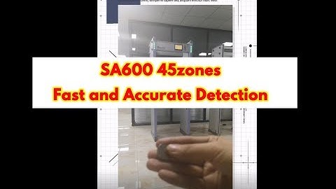 SA600 45zones Walk Through Metal Detectors Fast and Accurate Detection DEMO