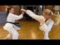 Karate, kickboxing, self defense, jumpkicks and fun  Friday training in Tiger Dojo