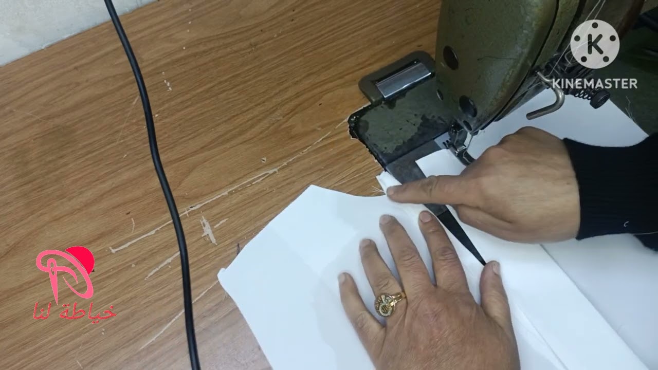 طريقة خياطة مسطرة الدكم والياخة الولادية الدشداشة الرجالية