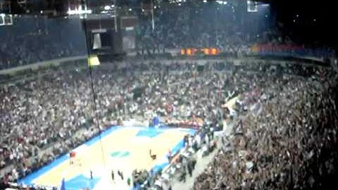 Partizan - PAO u Beogradskoj Areni (Grobari - Himna)