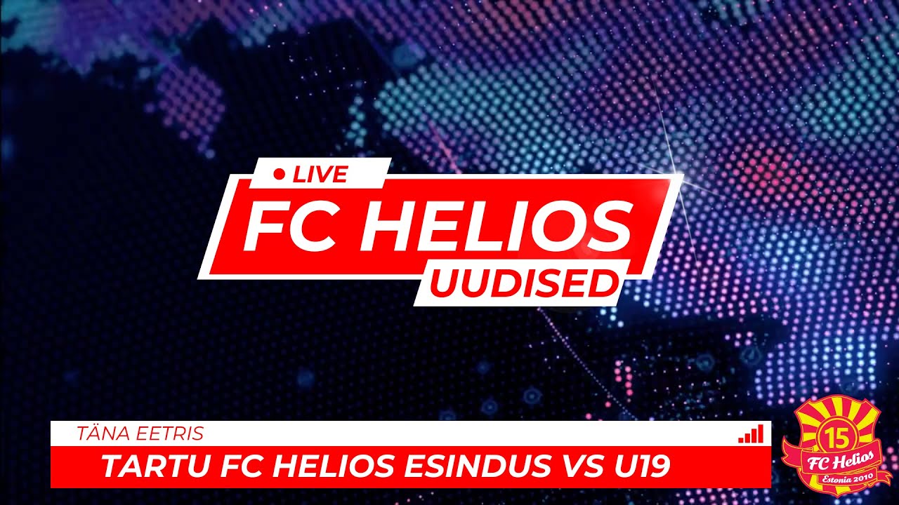 Tartu FC Helios esindus vs U19 treeningmäng