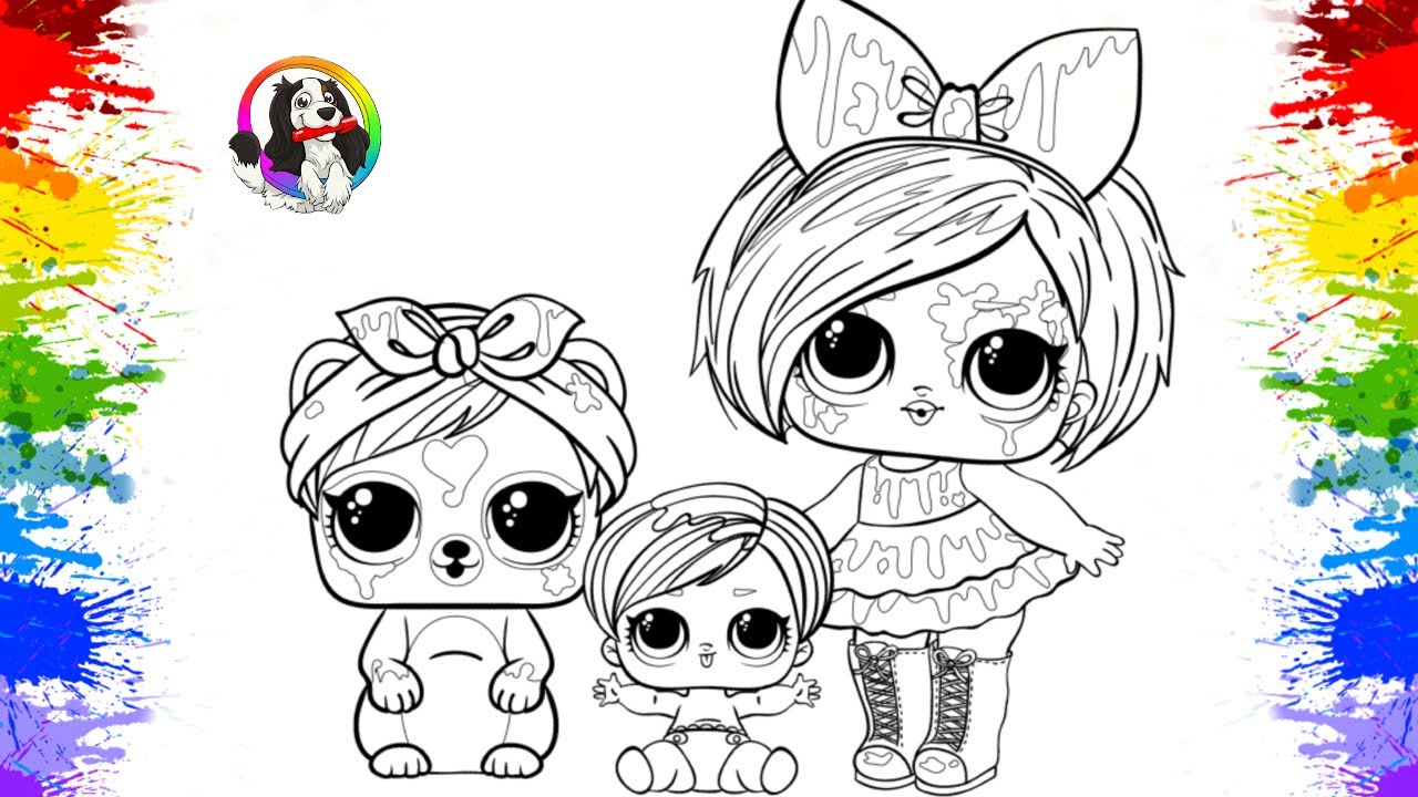 Bonecas LOL - Just Color Crianças : Páginas para colorir para crianças