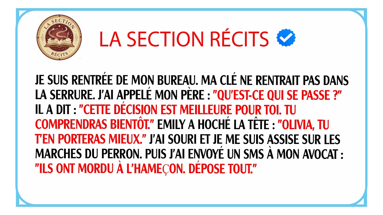 Mon père và ma belle-mère ont vendu ma maison en secret : j'ai préparé un piège redoutable !
