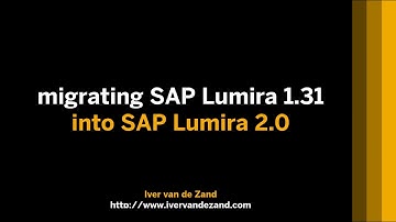 How to migrate SAP Lumira 1.31 content into SAP Lumira 2.0