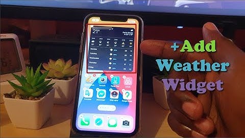 IOS 14 How to Add Weather Widget
