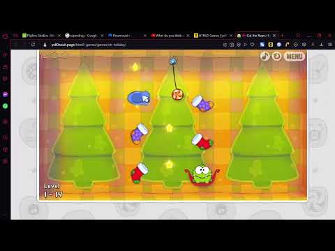 Cut the Rope Holiday Gift Web 3 Stars Full Game