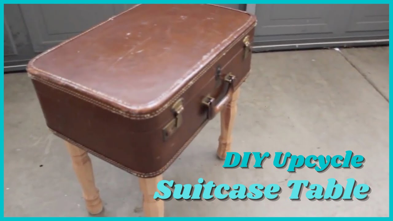 Upcycle: Vintage Suitcase to Clever Table - YouTube