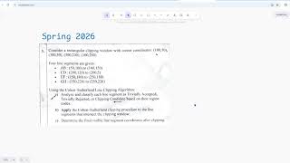 Cohen Sutherland Line Clipping Algorithm | Previous Question Solved
