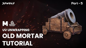 Maya Prop Modeling Tutorial | Creating An Old Mortar in Maya and Substance Painter | Part -  5