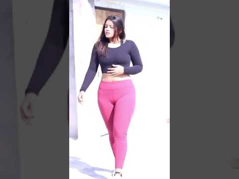 neha hot fitness model workout at home !!