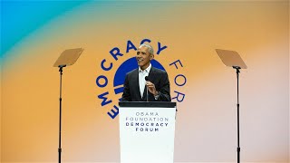 Highlights from the Obama Foundation Democracy Forum