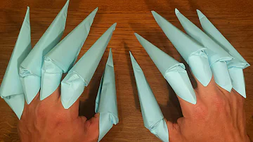 How To Make X-MEN WOLVERINE Claws - EASY Origami