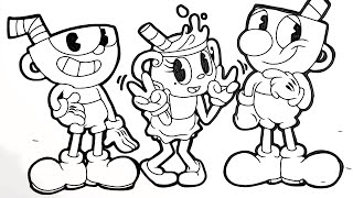 Magical Coloring Box Cuphead Coloringpages Youtube