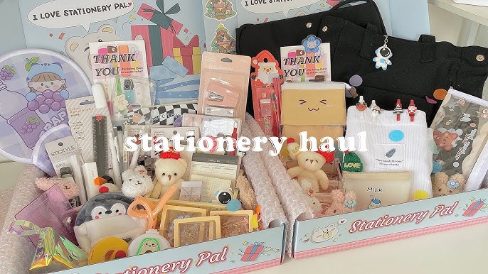 HAUL DE PAPELERÍA BONITA Y MATERIAL ESCOLAR ✨¡Y SORTEO CON STATIONERY PAL!  💞 COMPRAS BLACK FRIDAY