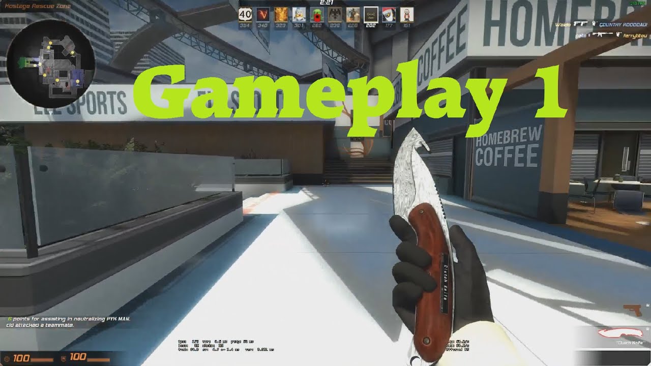 CS:GO - Gut Knife (Damascus Steel) | Gameplay 1 - YouTube