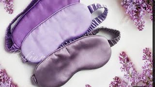 شاهدي كيف صنعت غطاء عينين للنوم  diy sleep mask مثل الذي في pinterest