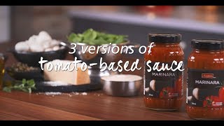 How to make 3 versions of tomato-based sauce