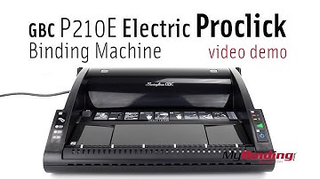 GBC P210e Elektrische ProClick Bindmachine