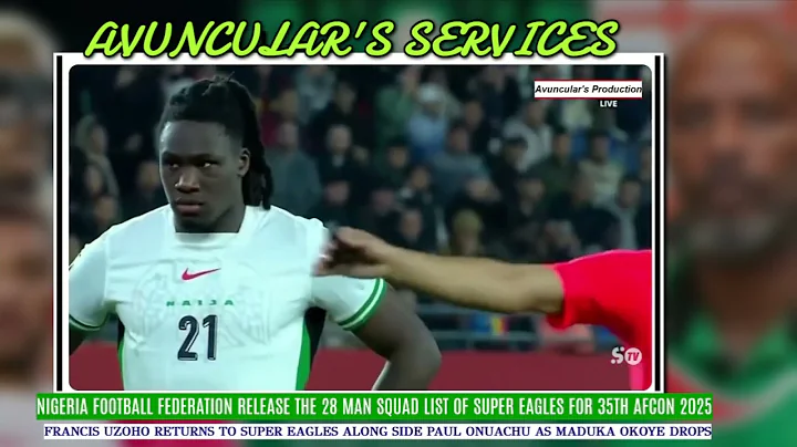 SUPER EAGLES 28 MAN AFCON SQUAD: THE RETURN OF UZOHO & ONUACHU #afcon2025 #supereaglesofnigeria