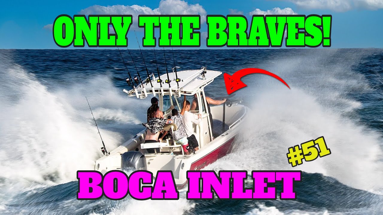 BOATS VS BIG WAVES BOCA INLET YouTube