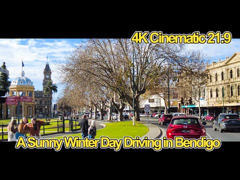 Wandering Driving in Bendigo the fourth most popular city in Victoria | Australia | 4K Cinematic